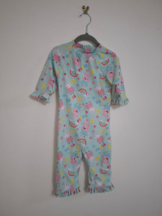 3-4y: Peppa Pig All-in-one Swimsuit