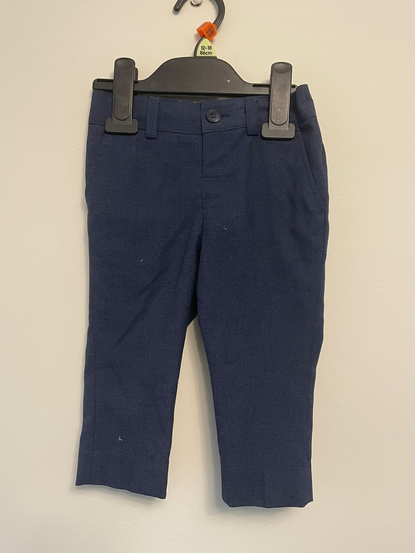 9-12m: Next Navy Smart Trousers