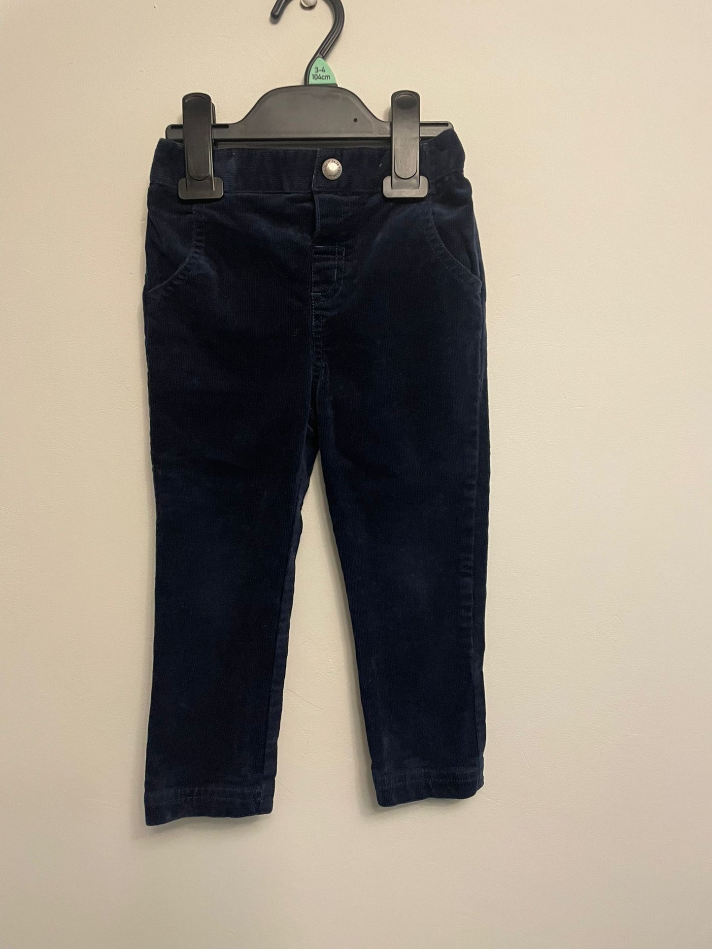 2-3y: Jojo Navy Corduroy Trousers