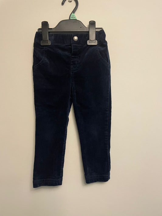 2-3y: Jojo Navy Corduroy Trousers