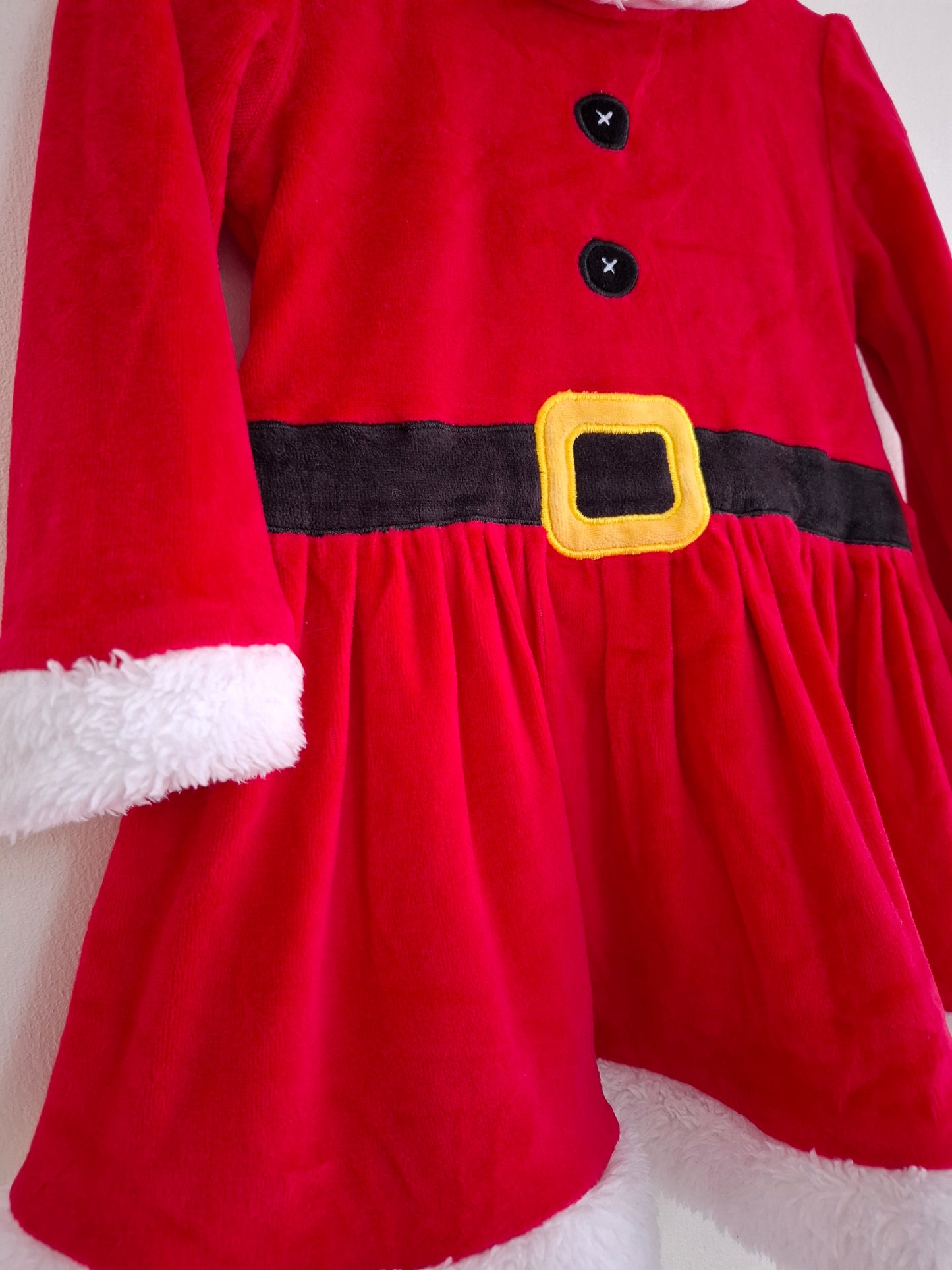 12-18m: Velvet Mrs Claus Dress