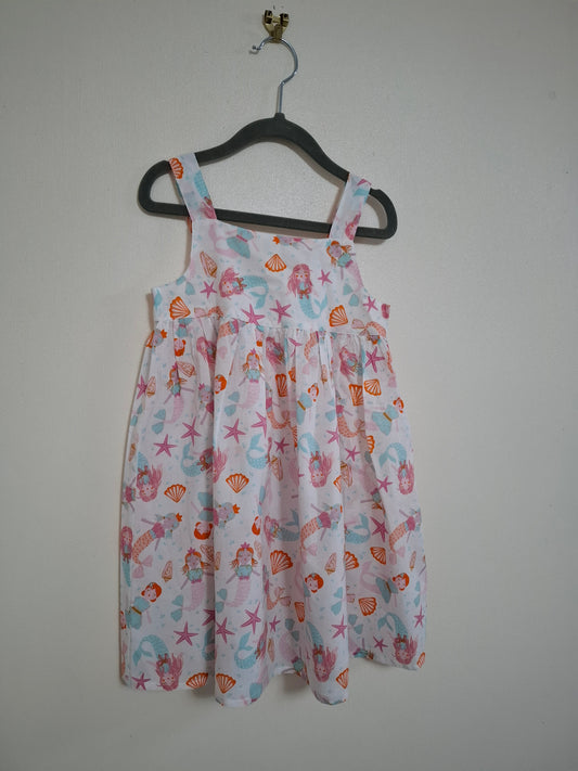 3-4y: Monsoon 100% Cotton Mermaid Dress