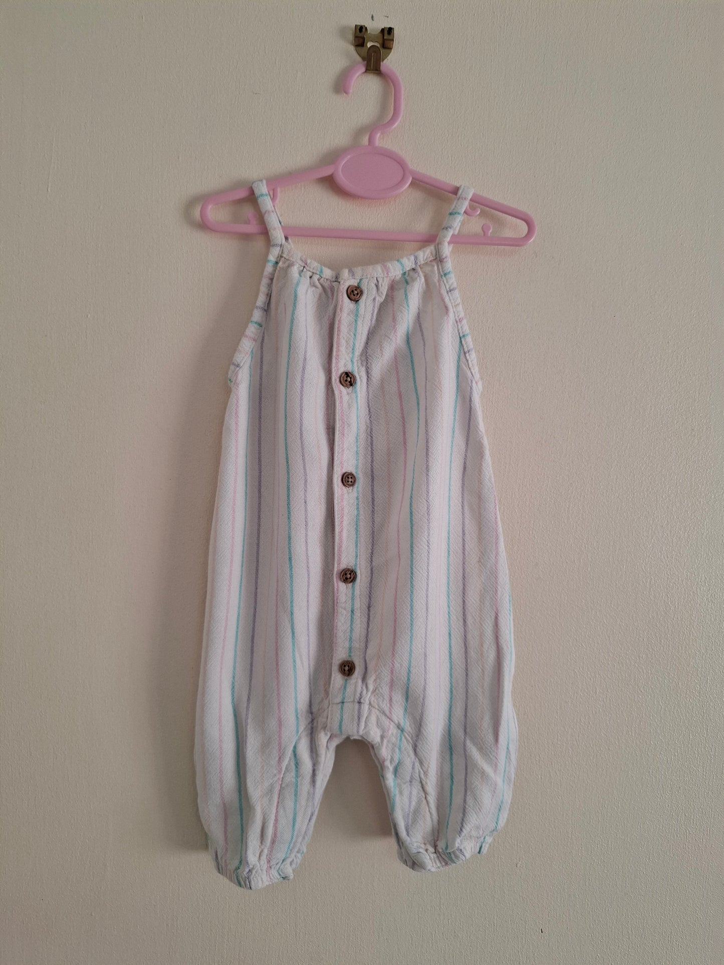 0-3m: M&S Linen Playsuit