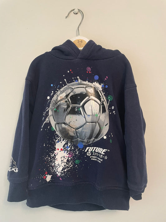 3y: Navy Next Football Hoody