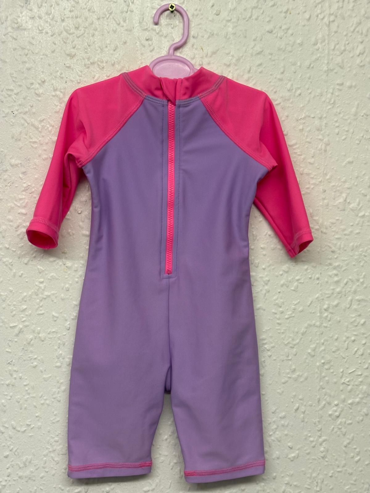 3-6m: Colourful Seahorse All-in-one Swimsuit