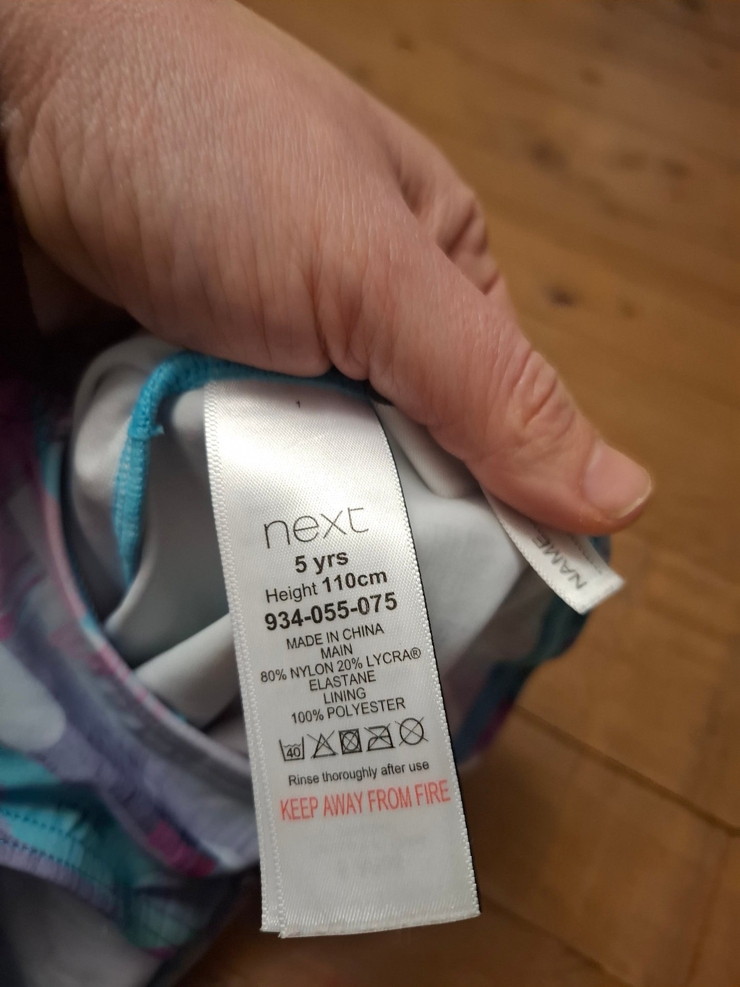 5y: Next Colourful Swimming Costume
