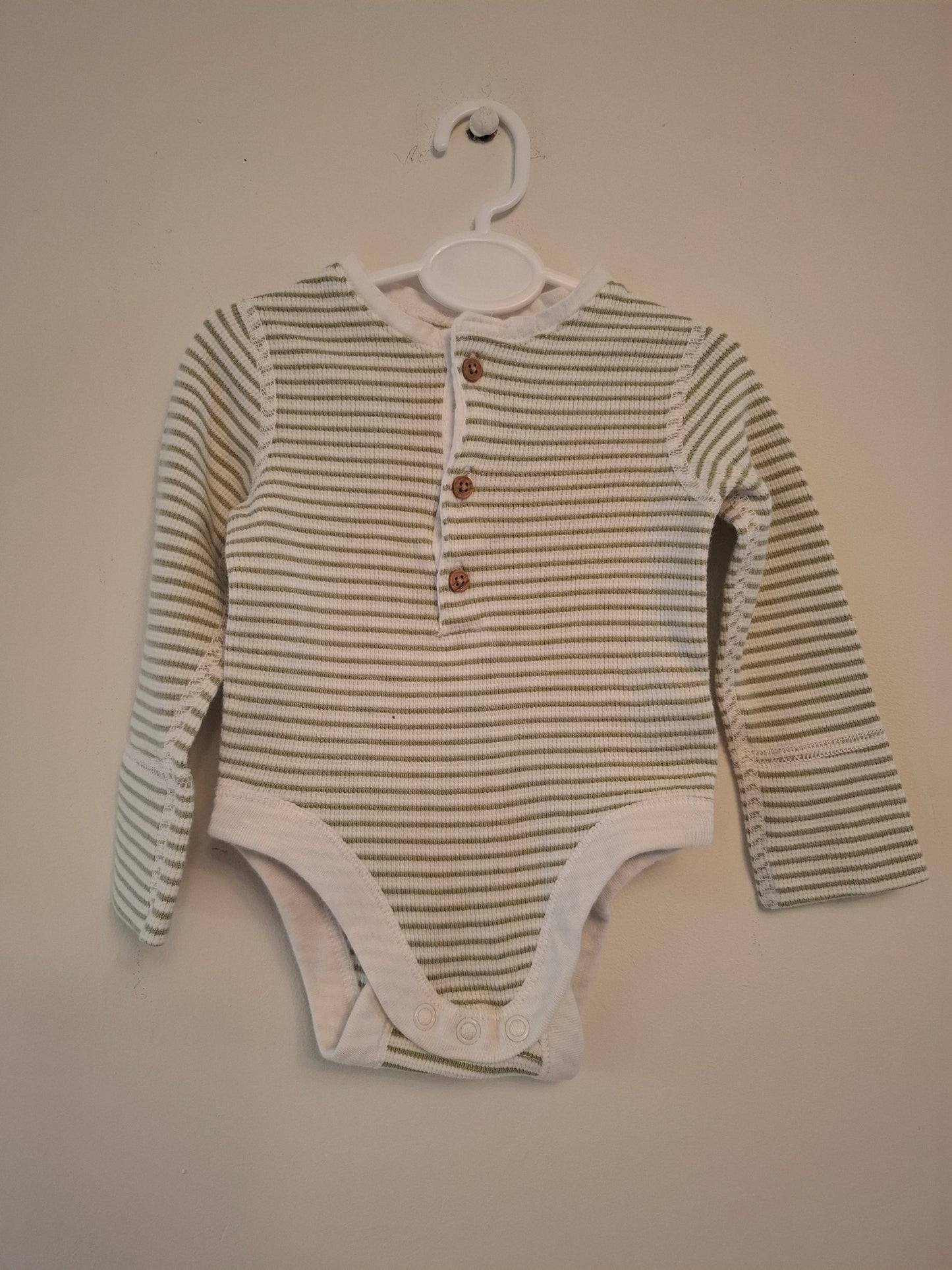 3-6m: Sage Corduroy Dungaree Set