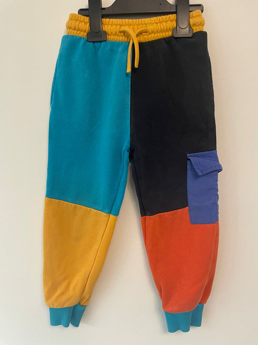 3-4y: Next Patchwork Joggers