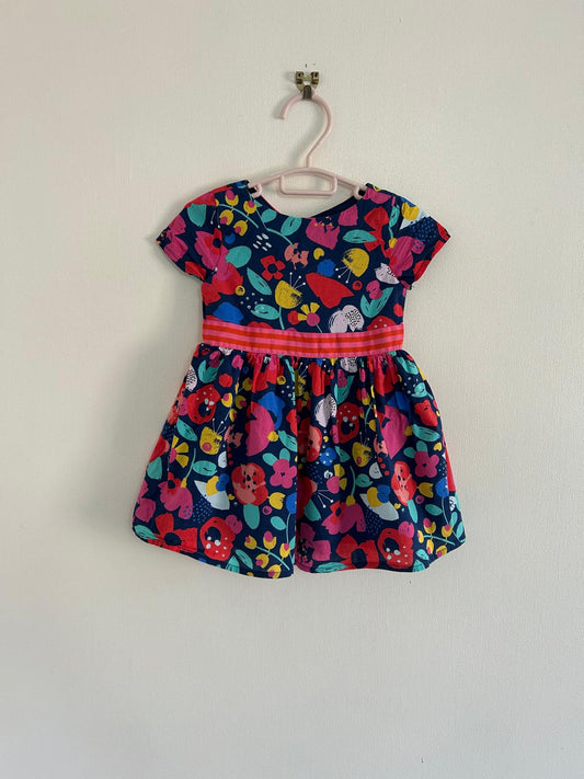 12-18m: Flowery Pattern Dress
