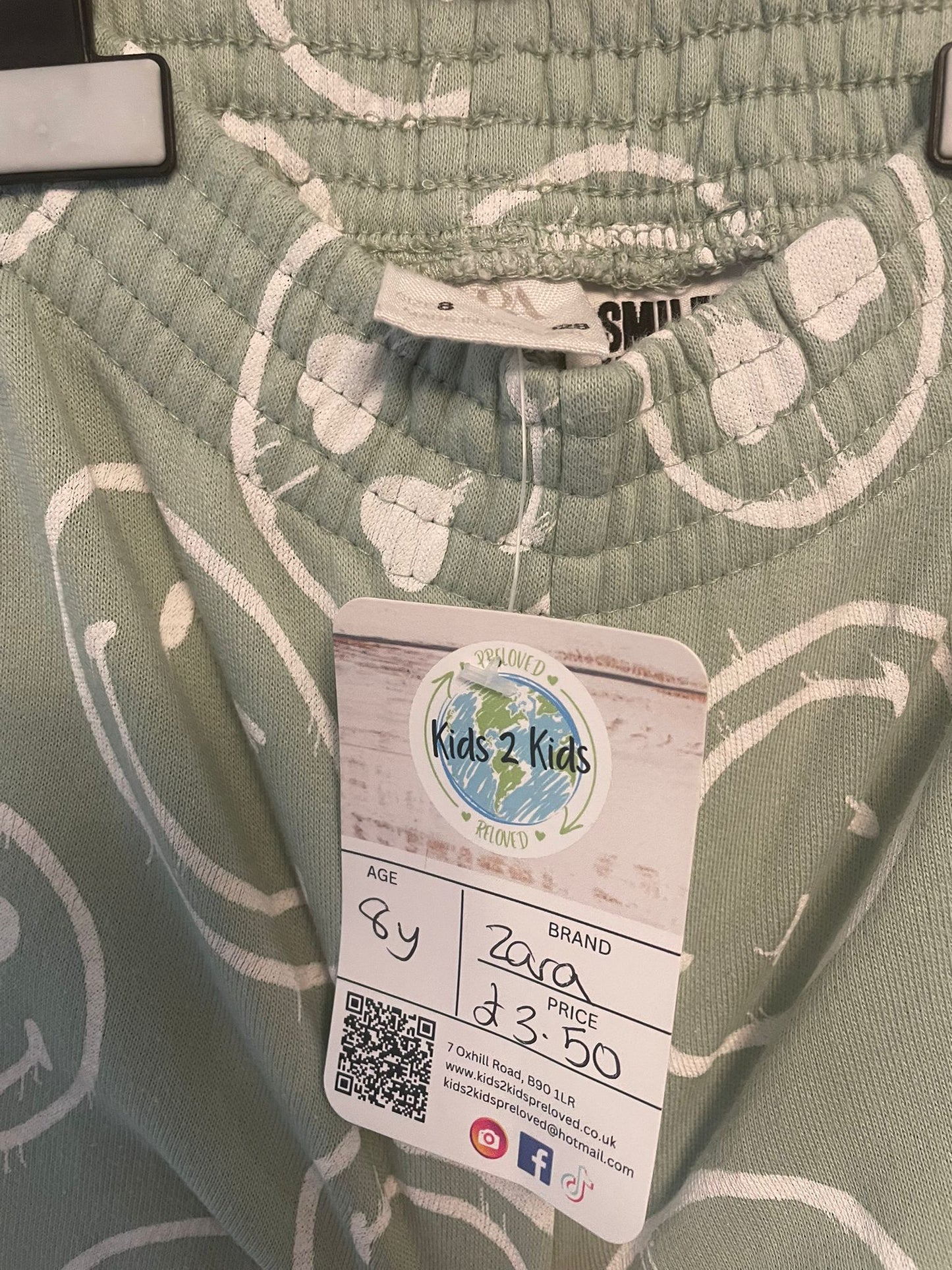 8y: Smiley Face Joggers