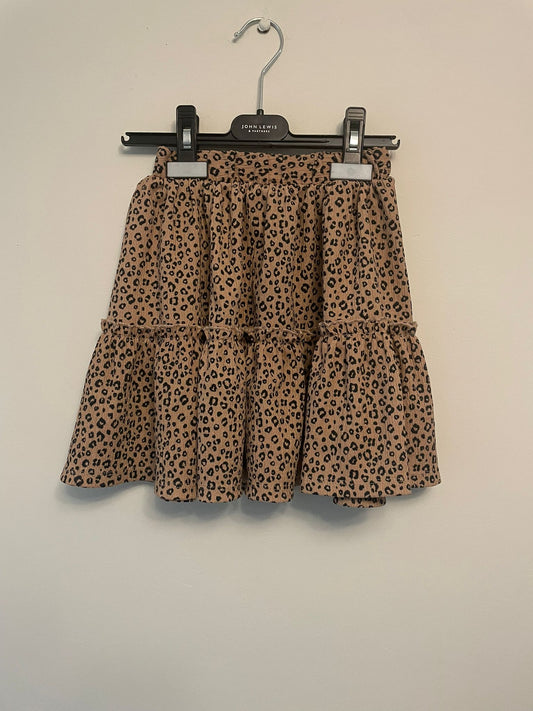 5-6y: Leopard Print Skirt
