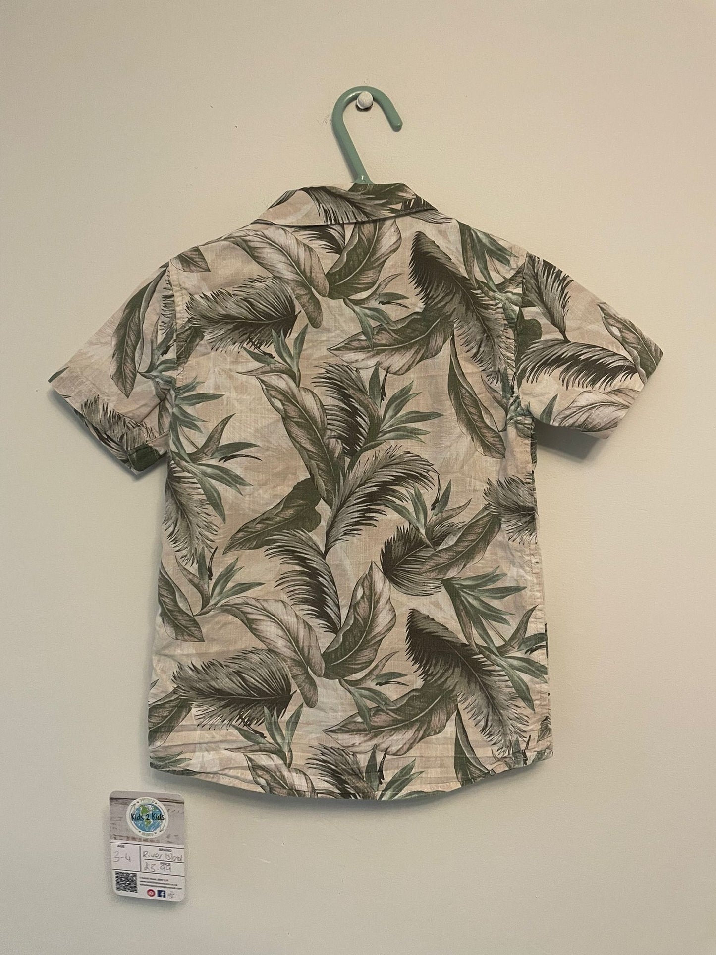 3-4y: River Island Short Sleeved Shirt