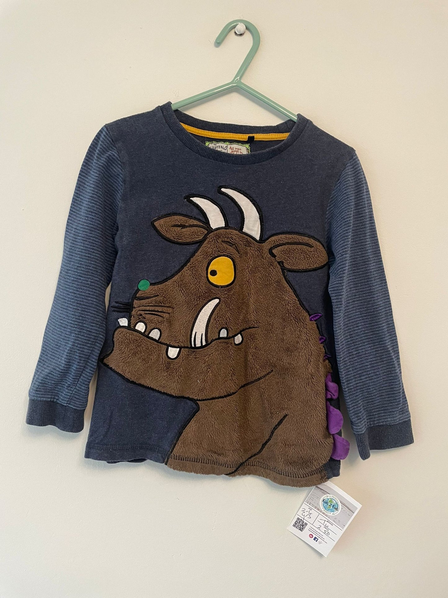 3-4y: Gruffalo Long Sleeved Top