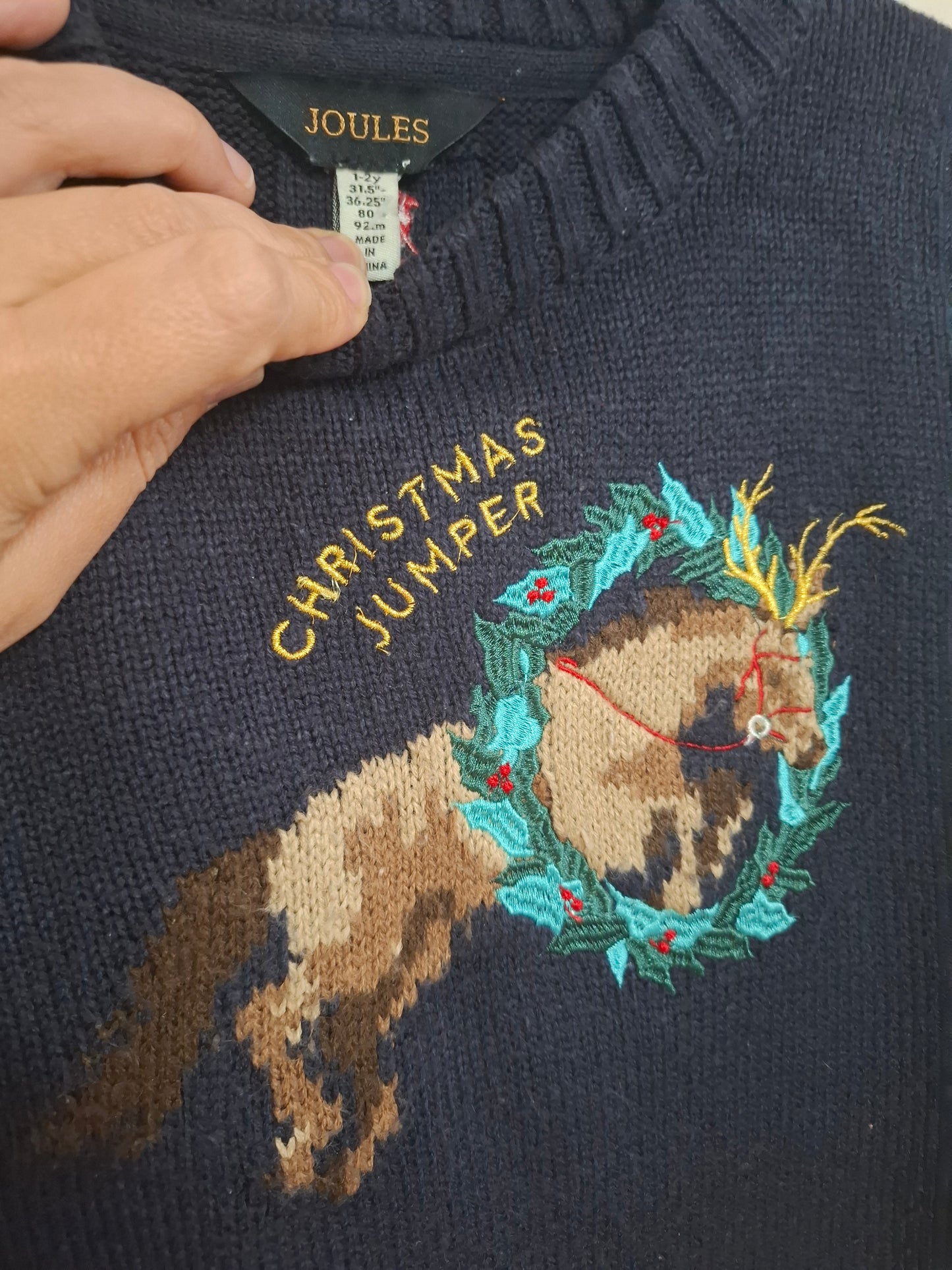 1-2y: Stunning Joules Knitted Jumper