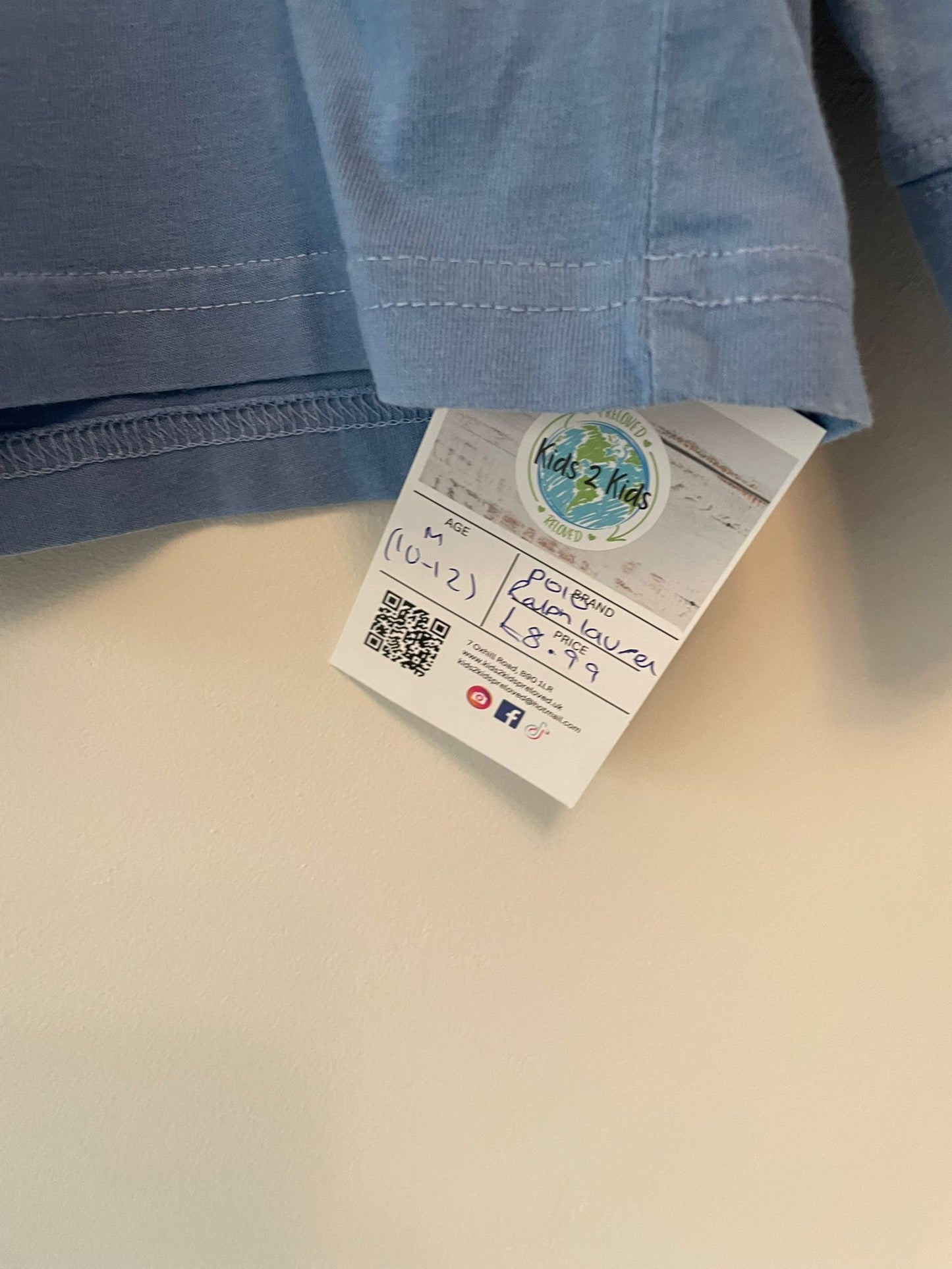 10-12y: Ralph Lauren Long Sleeved Top