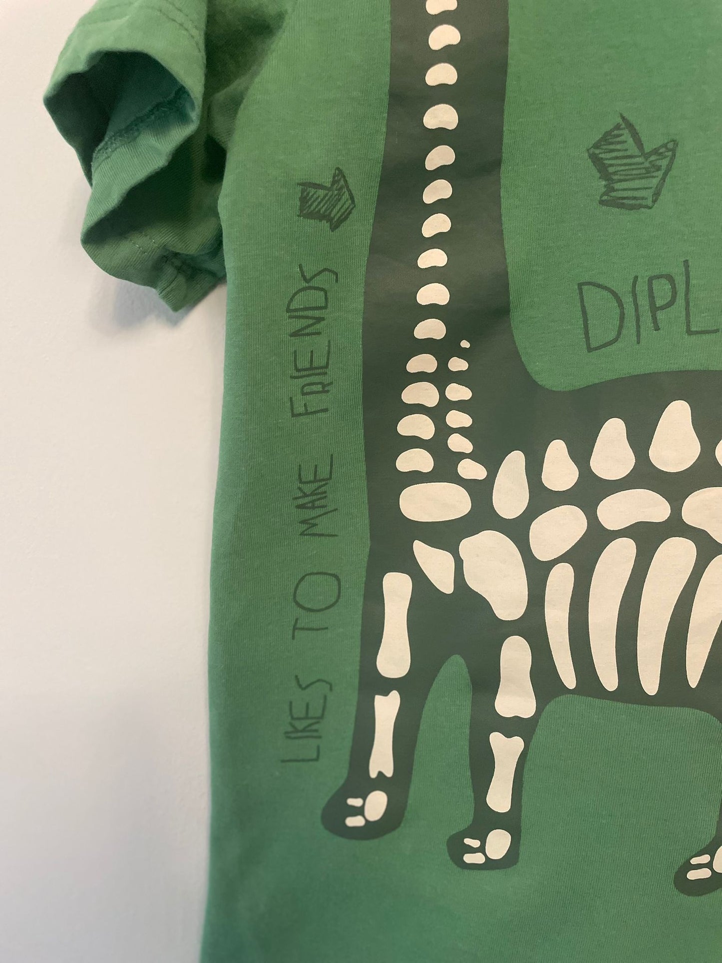 5-6y: Dino Skeleton T-shirt