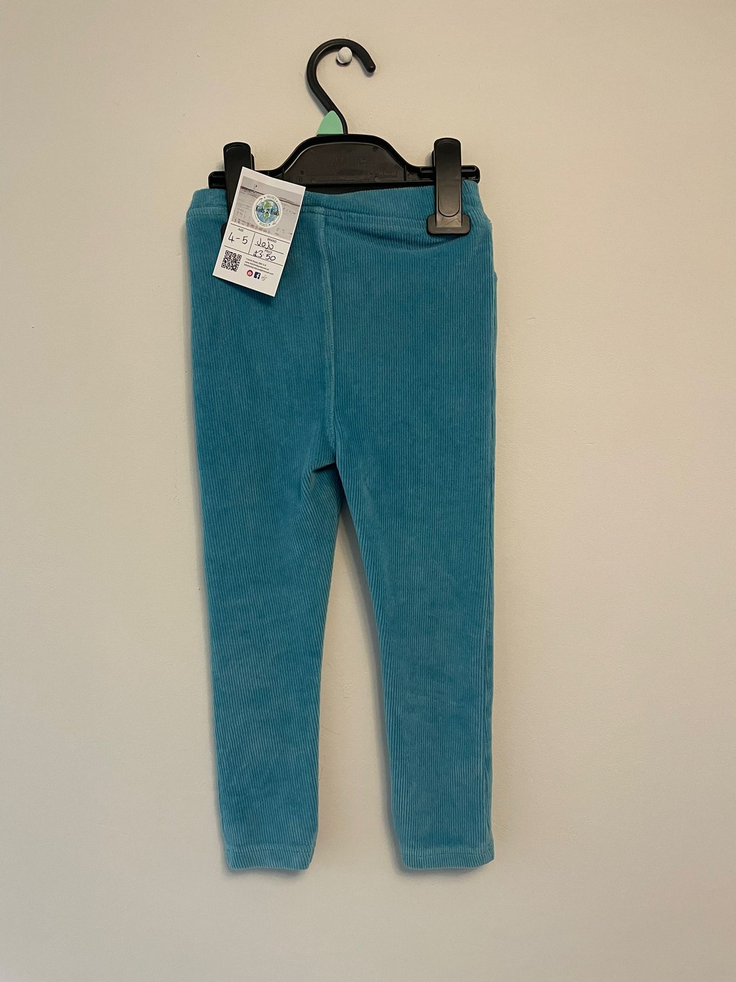 4-5y: Jojo Blue Corduroy Leggings