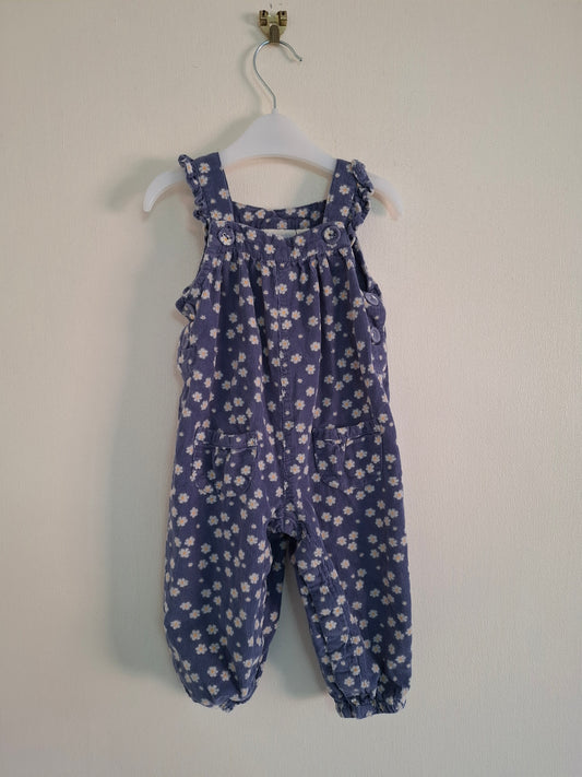6-12m: Jojo Bebe Courdroy Dungerees