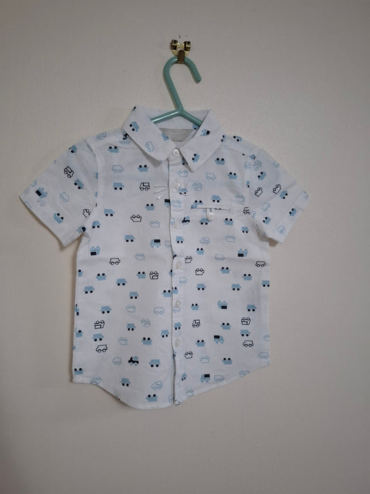 12-18m: NWOT Car Short Sleeved  Shirt